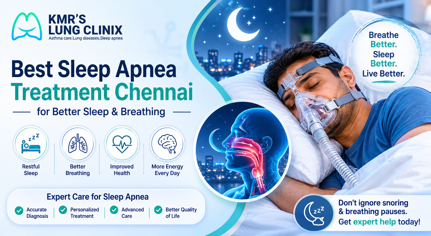 Best Sleep Apnea Treatment Chennai for Better Sleep & Breathing